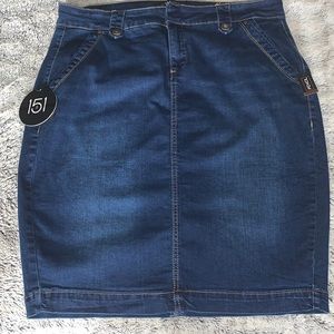 Women’s denim plus size pencil skirt